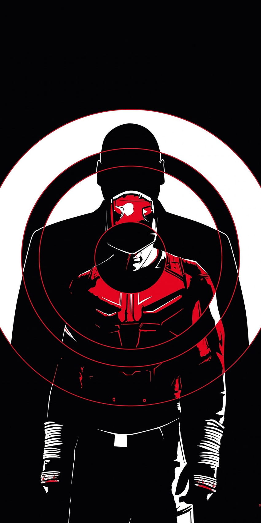 Daredevil, dark, minimal, season 3, 2018, poster, 1080x2160, daredevil mobile HD phone wallpaper