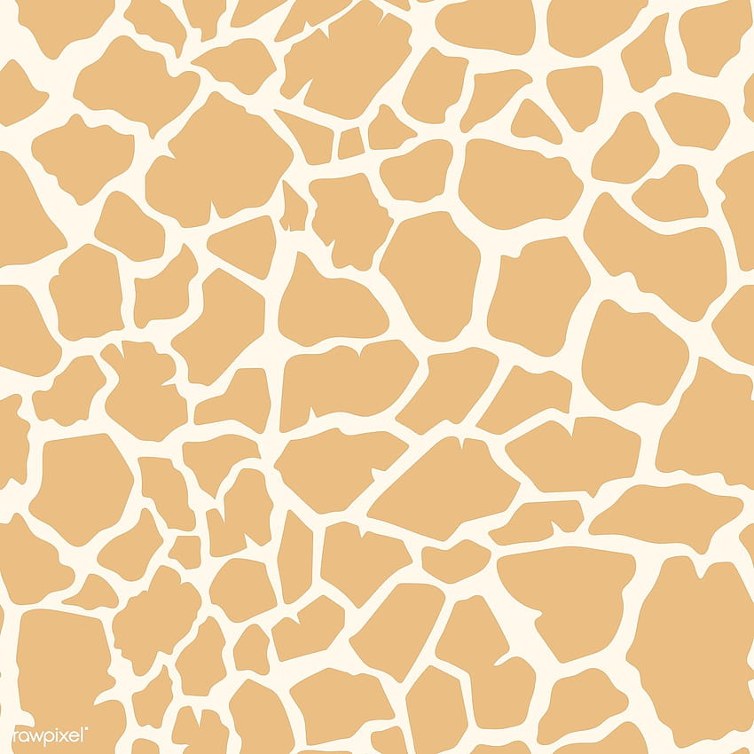 Vector de patrón de piel de jirafa sin costuras, estampado de jirafa fondo de pantalla del teléfono