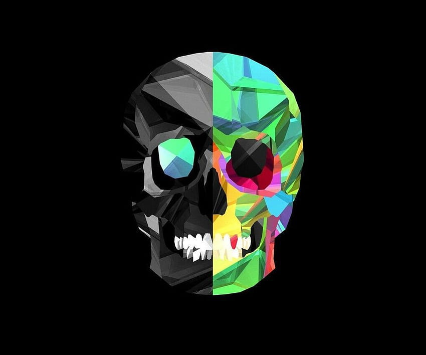 Awesome Skull, rainbow skulls HD wallpaper