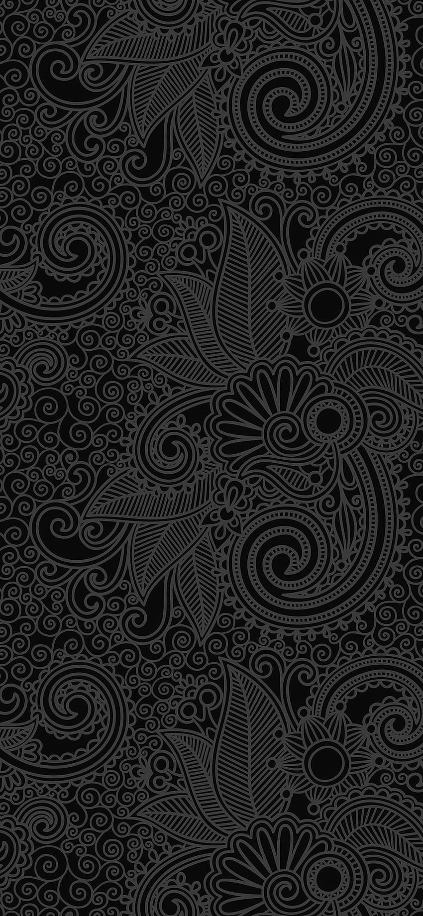 Schwarzes Paisley HD-Handy-Hintergrundbild