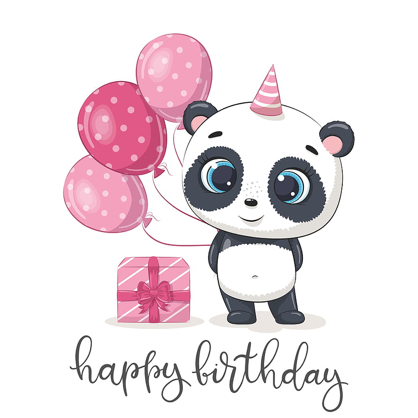 Cute Baby Panda Birtay Clipart PNG, EPS, Girl Birtay Clipart, Panda Digital, Baby Panda Clipart, Baby Panda PNG, Panda Girl nel 2021, baby birtay Sfondo del telefono HD