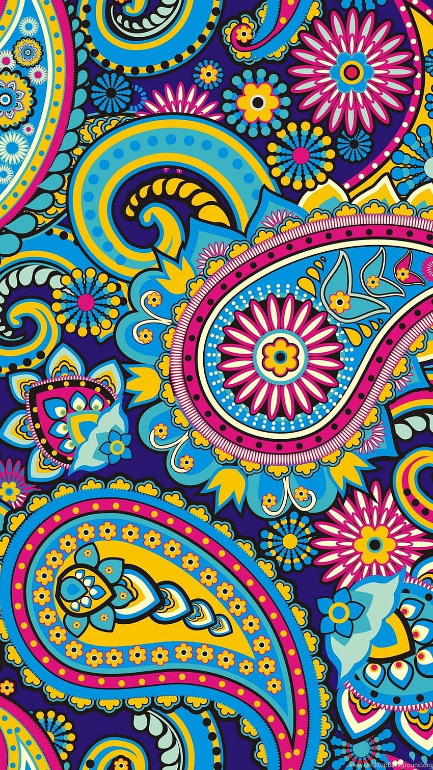 Abstract Paisley Mix iPhone 6 Plus Art, Colorful, iphone mix color HD phone wallpaper