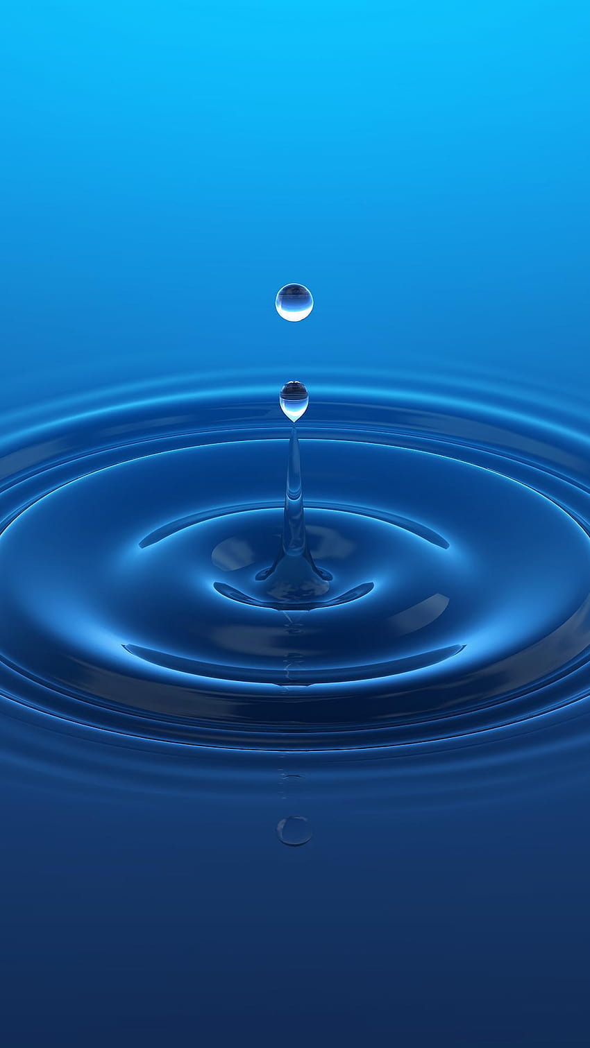 Blue Water Drop iPhone, капка вода iphone HD тапет за телефон