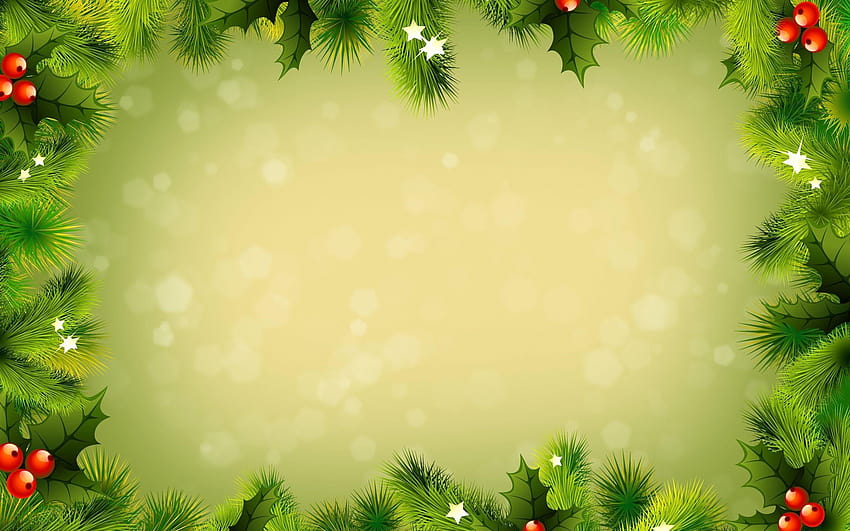 Fundos de Natal, tela verde de natal papel de parede HD