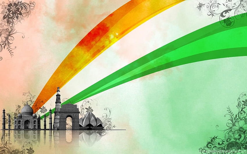Free Vector | Watercolor india independence day background with balloons