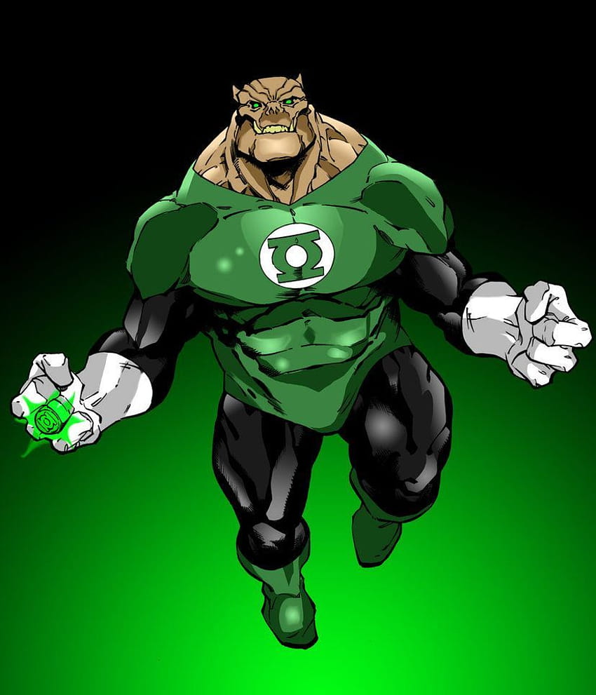 If there was an enforcer of the Green Lantern Corps, it would be their head drill instructor, …, kilowog dc comics HD phone wallpaper