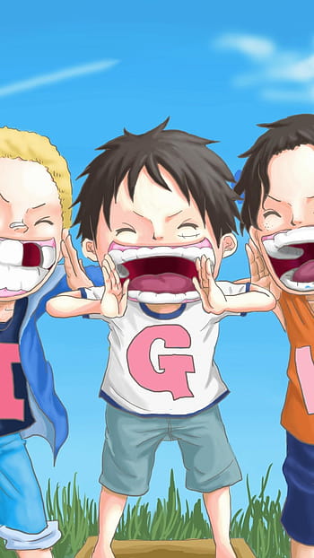 one piece chibi luffy and ace