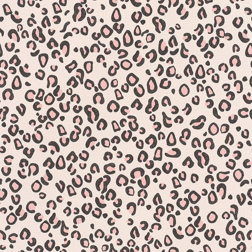 rasch Damisa Blush Leopard Print Sample, pink cheetah print HD phone wallpaper
