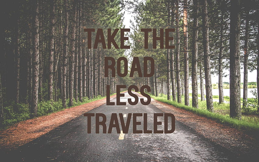 Made on Monday // Road Less Traveled HD wallpaper