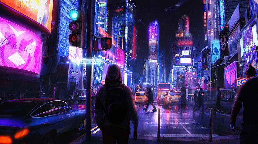 Neon City , Artist, Backgrounds, and HD wallpaper