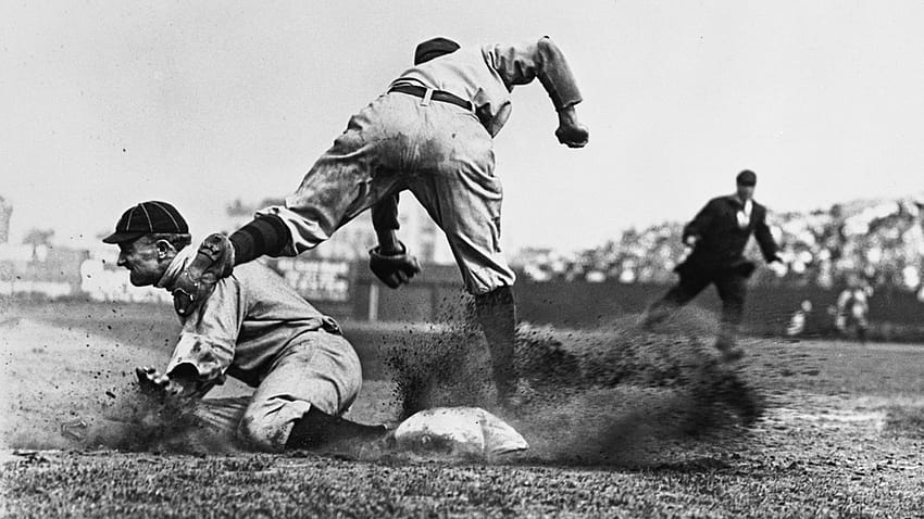 Der „berühmteste“ Baseballfilm wurde heute vor 105 Jahren aufgenommen, Ty Cobb HD-Hintergrundbild