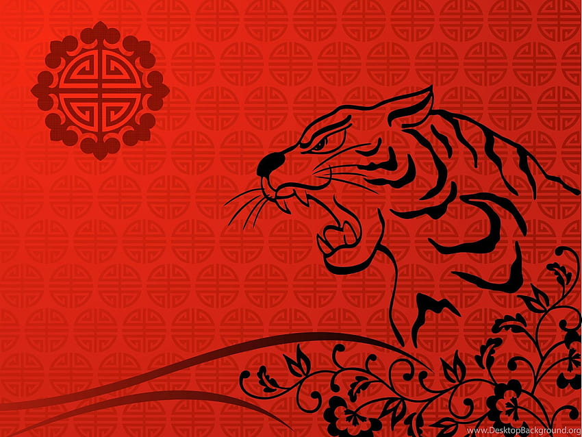 中国の旧正月ドラゴン幸せな共和国記念日の背景、中国の虎 高画質の壁紙