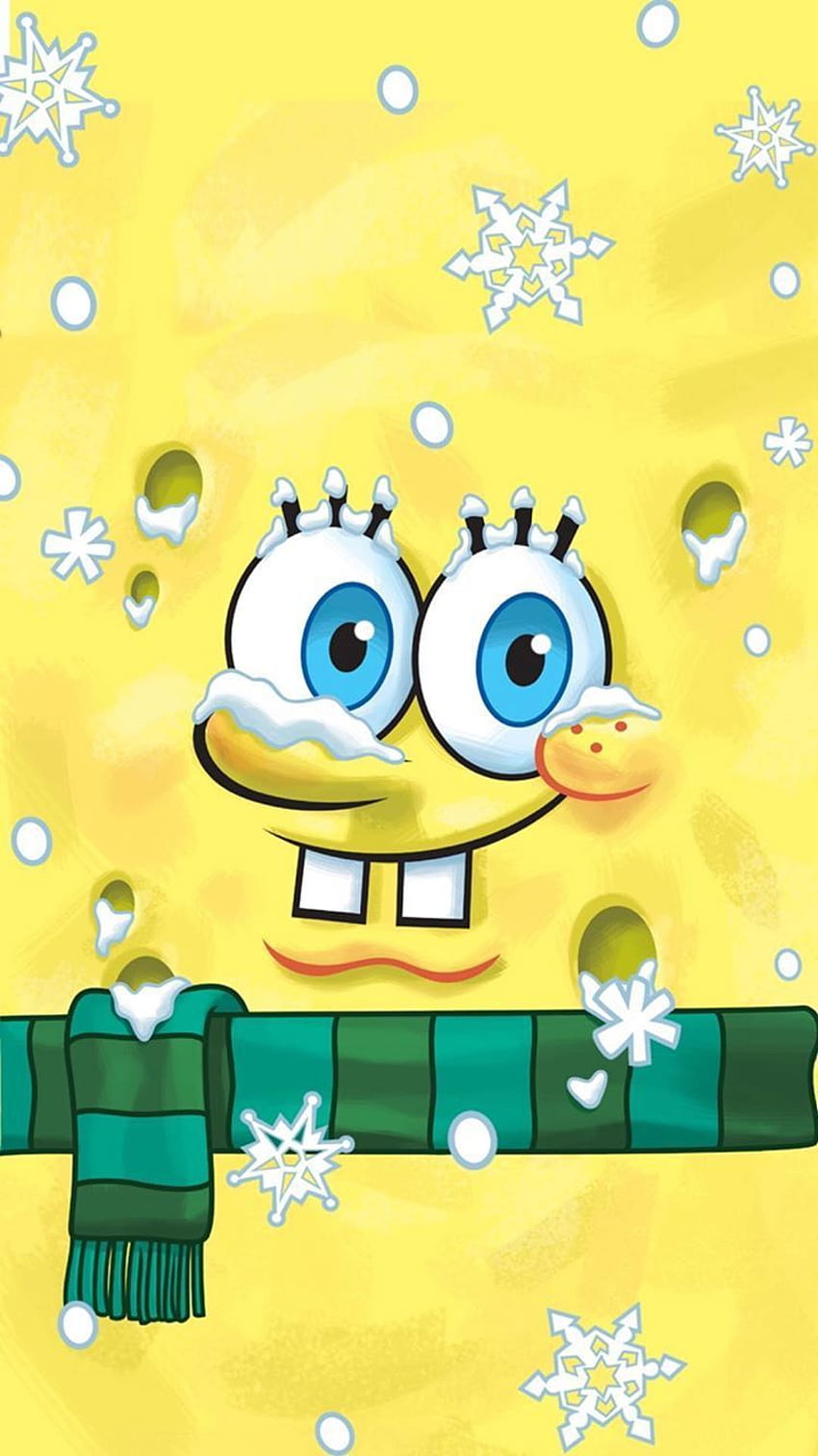Verschneiter Tag, SpongeBob-Weihnachten HD-Handy-Hintergrundbild