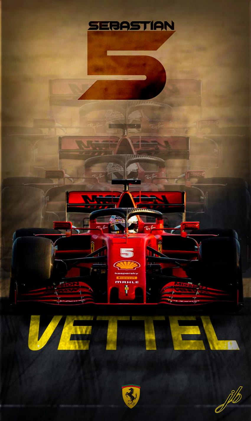 Sebastian Vettel, vettel ferrari Fond d'écran de téléphone HD