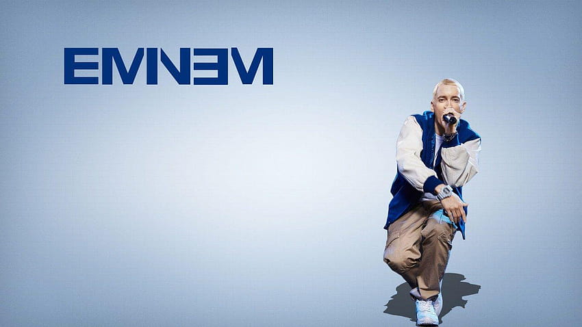 Backgrounds Eminem Singer Blue Logo, eminem logo HD wallpaper