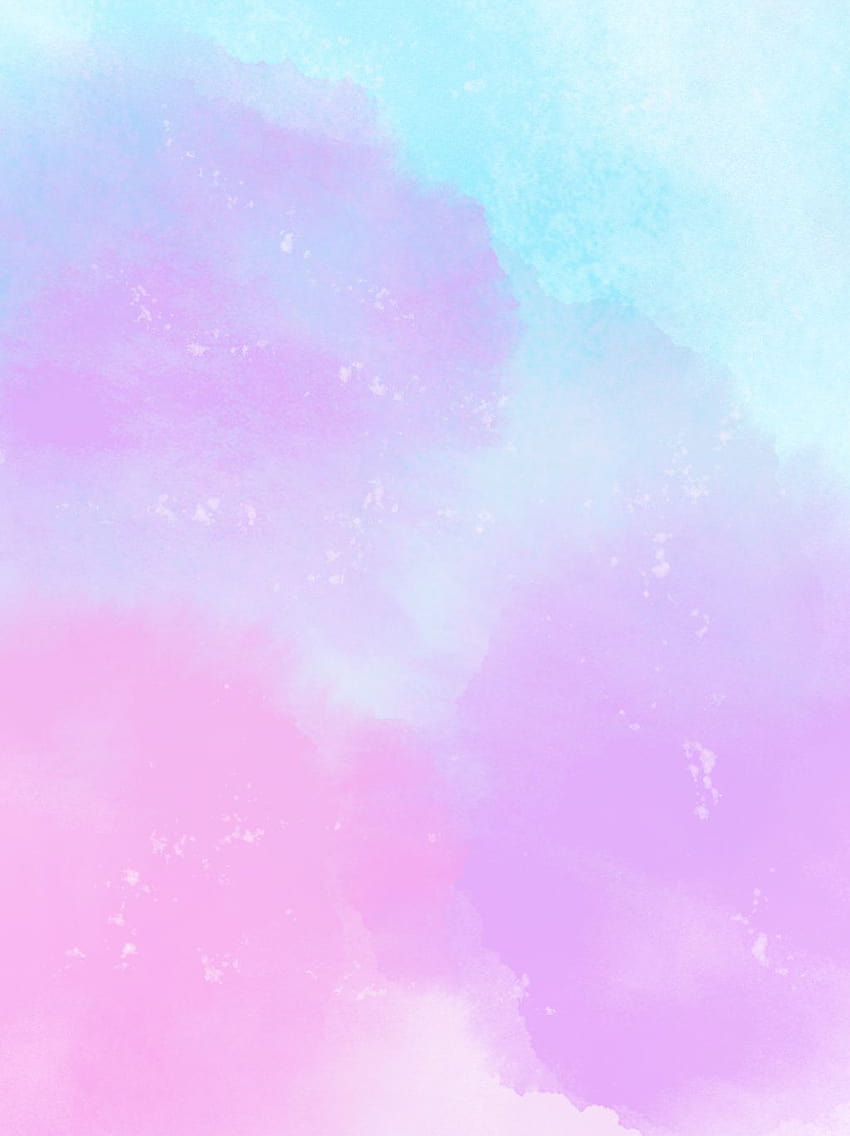 Pink Purple Blue Watercolor Backgrounds, pastel colors aesthetic blue and pink HD phone wallpaper