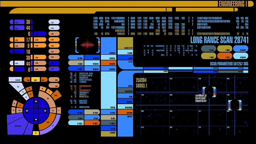 4 Pannello di controllo di Star Trek Sfondo HD