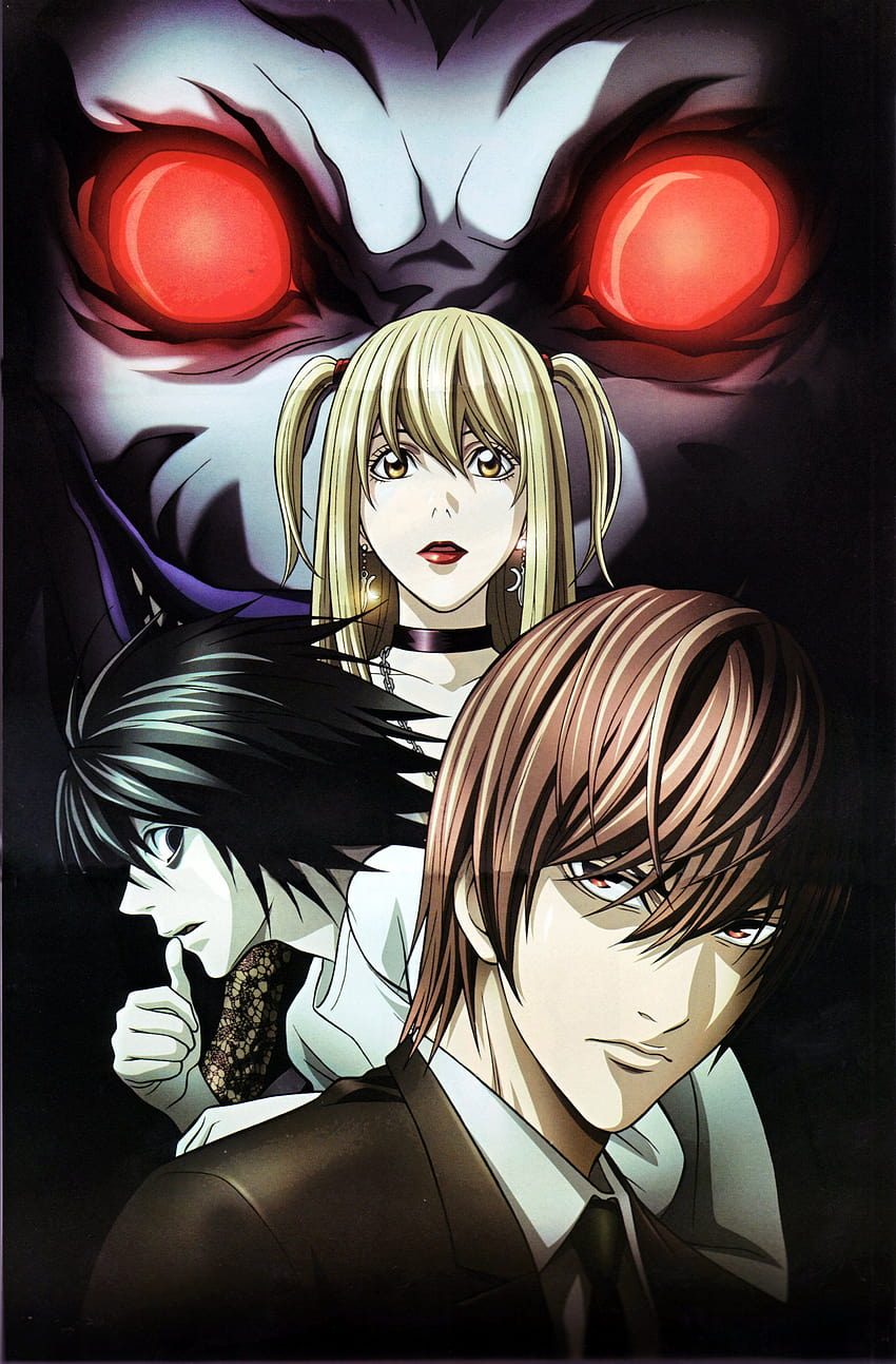 Anime, Red, Eyes, Death, Note, Series, L, Character, Light, Yagami, cool  anime death note l logo HD phone wallpaper | Pxfuel