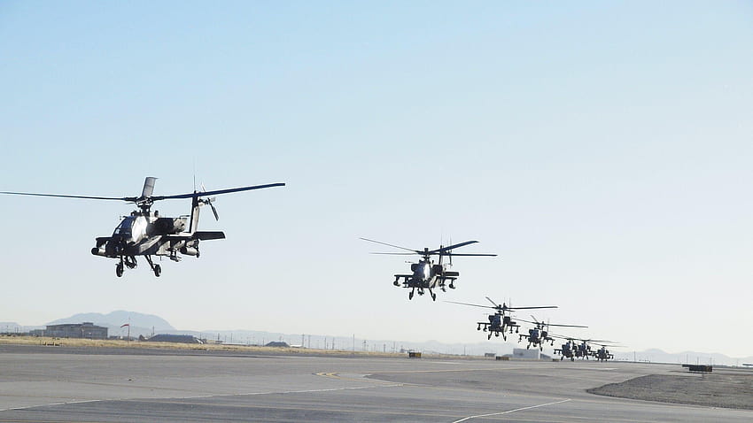 askeri, Askeri Uçak, Boeing AH 64 Apache, Helikopterler HD duvar kağıdı