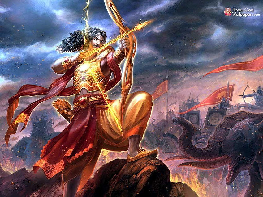 karna mahabharata, mahabharatham arjunan HD wallpaper
