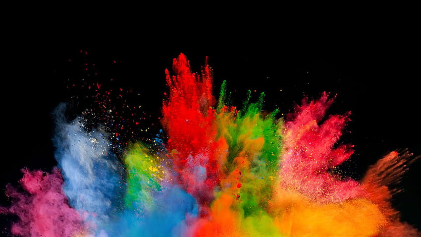 A portrait of disruption: Your outdated business can't hide from the idea economy, bright color explosion HD wallpaper