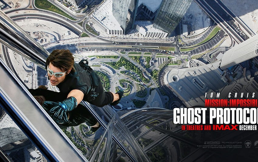 Mission Impossible: Ghost Protocol ยนตร์ที่เป็นไปไม่ได้ในภารกิจ วอลล์เปเปอร์ HD