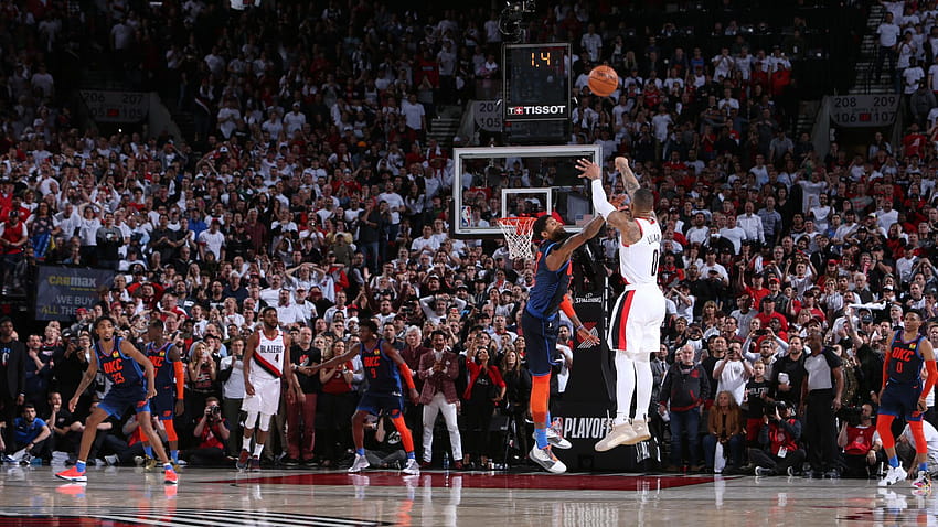 Must See Damian Lillard hits buzzer beater vs OKC NBAcom [1920x1080] for your , Mobile & Tablet HD wallpaper