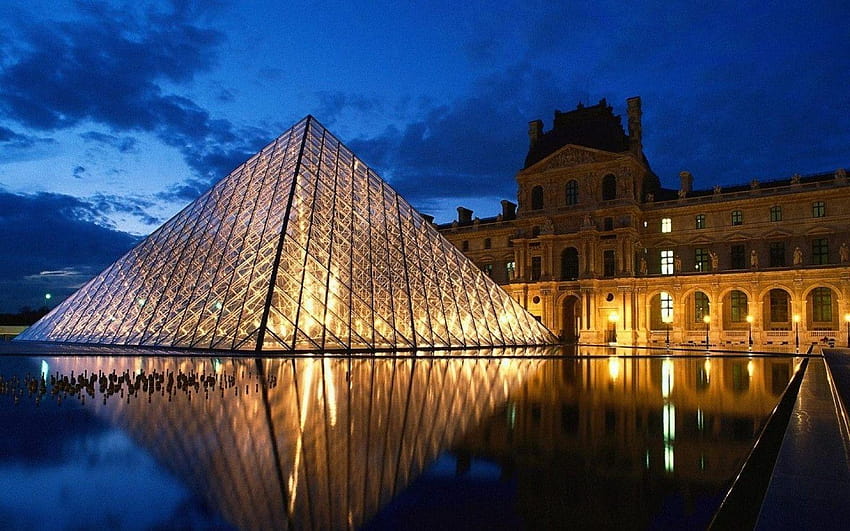 1440x900 Louvre Paris PC และ Mac วอลล์เปเปอร์ HD