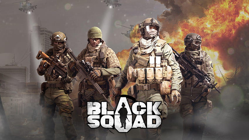 Black Squad Gameplay, squadra pubg Sfondo HD