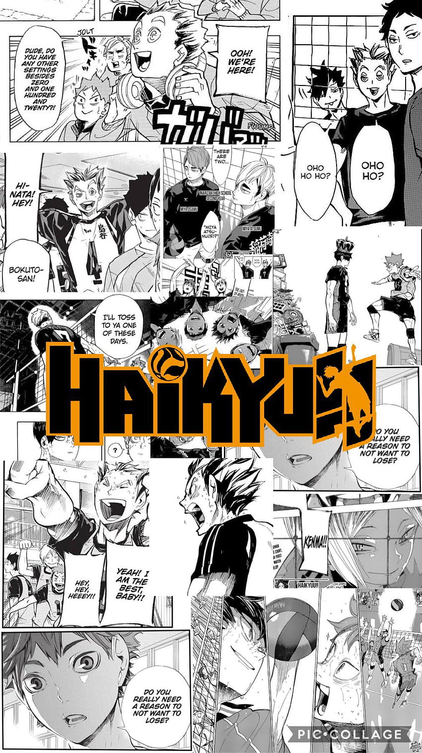 J'ai fait ça à partir de quelques panneaux de manga : haikyuu Fond d'écran de téléphone HD