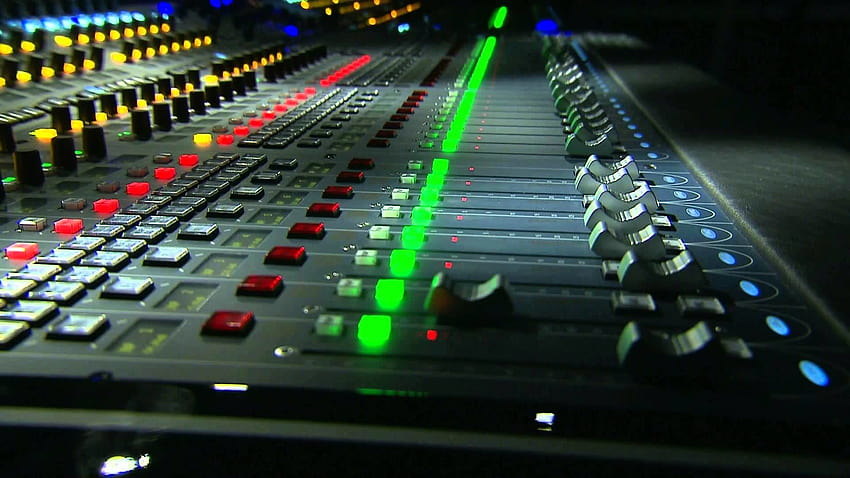 6 Estúdio de gravação de música, estúdio de rádio papel de parede HD