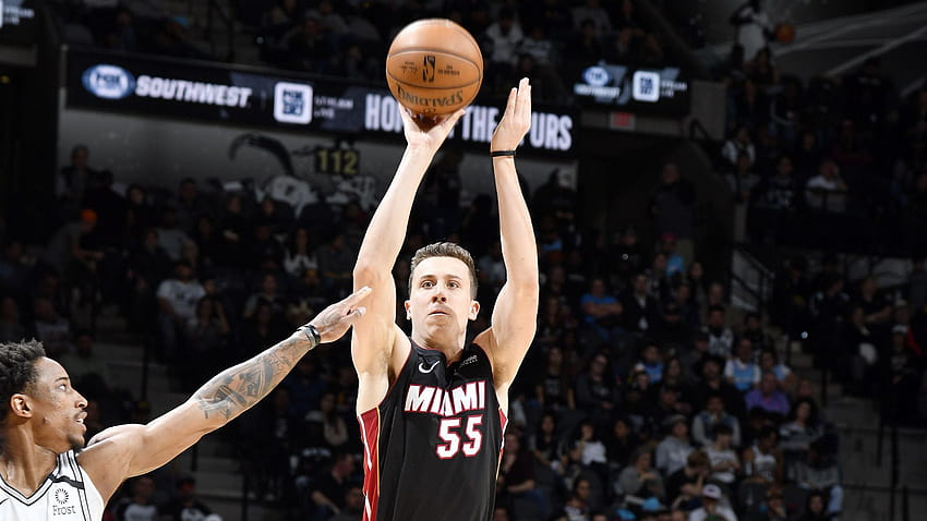 Undrafted Miami Heat rookie Duncan Robinson breaks multiple records in first half vs. New Orleans Pelicans HD wallpaper