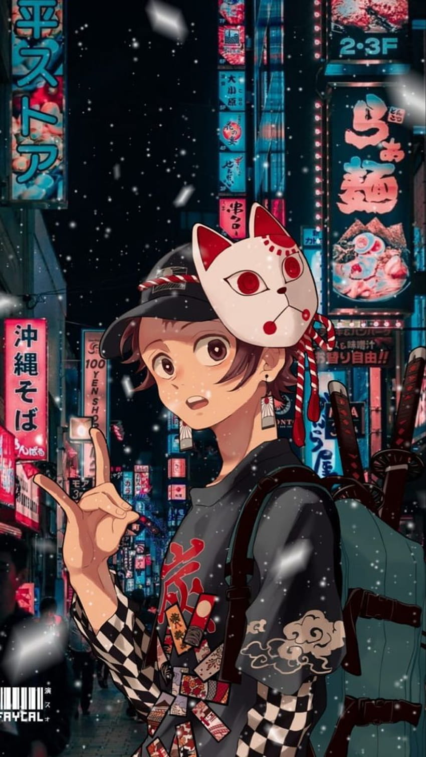Rayul Kow on anime drip, drip tanjiro HD phone wallpaper