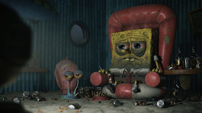 3840x2160 Spongebob Tired , Backgrounds, and, realistic spongebob HD wallpaper