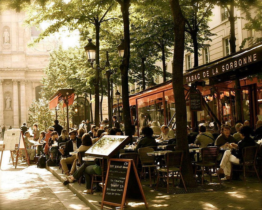 French Cafe Menu , Backgrounds, street cafe HD wallpaper