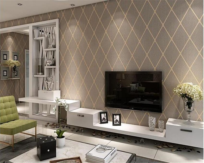 Living Room Behind Tv Unitart HD wallpaper