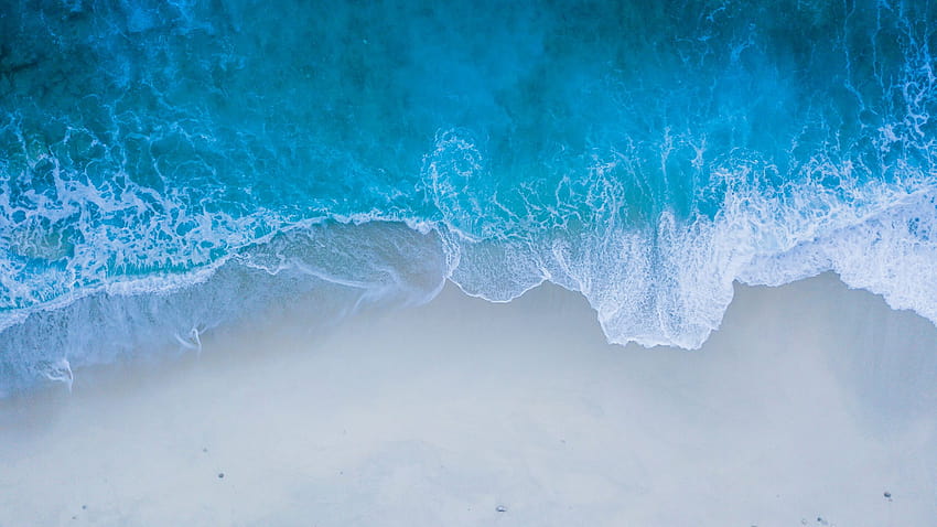 2560x1440 ビーチ ショア ブルー ウォーター 1440P 解像度、背景、およびビーチの水 高画質の壁紙