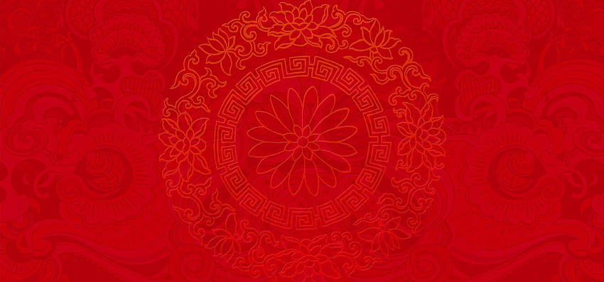 2019年の旧正月のお祝いの赤いテーマ、赤い中国のデザイン 高画質の壁紙