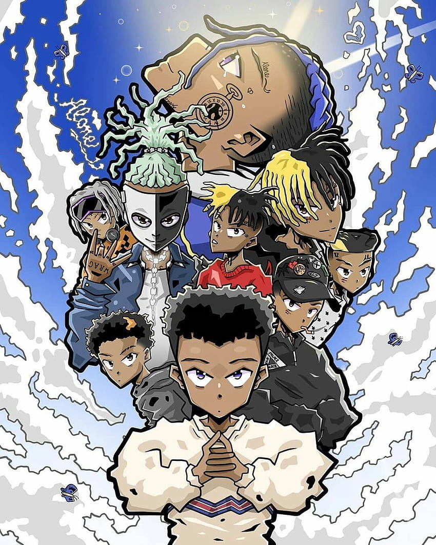 Pin by ｒａｎｄｏｍ ブースター on Jahseh Onfroy  Anime rapper Anime Anime rappers  wallpaper