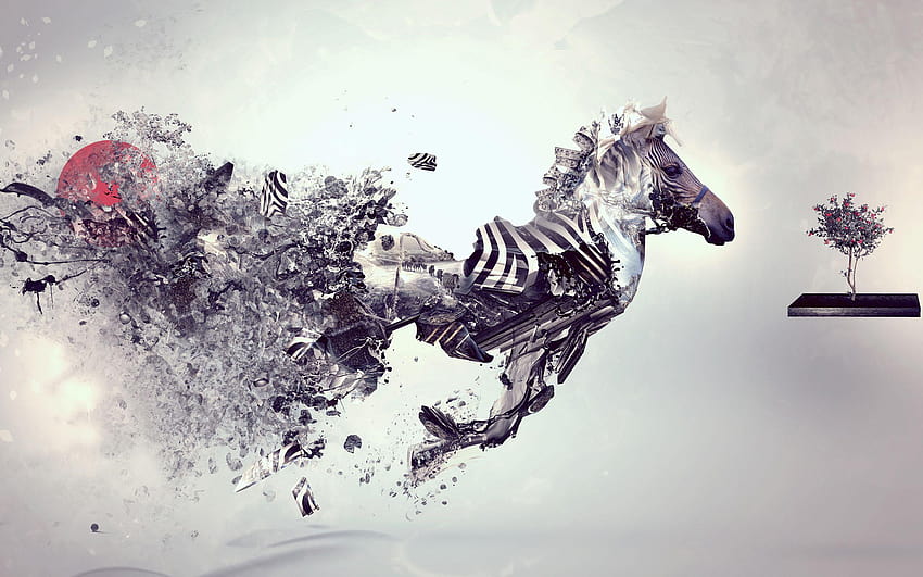 Creative & Graphics Horses Art HD wallpaper