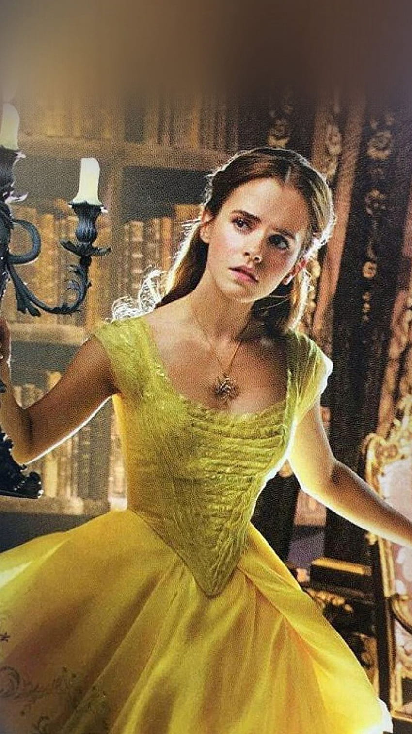 Emma Watson Beauty Beast Celebrity Film、エマ・ワトソン・ベル・フォン HD電話の壁紙