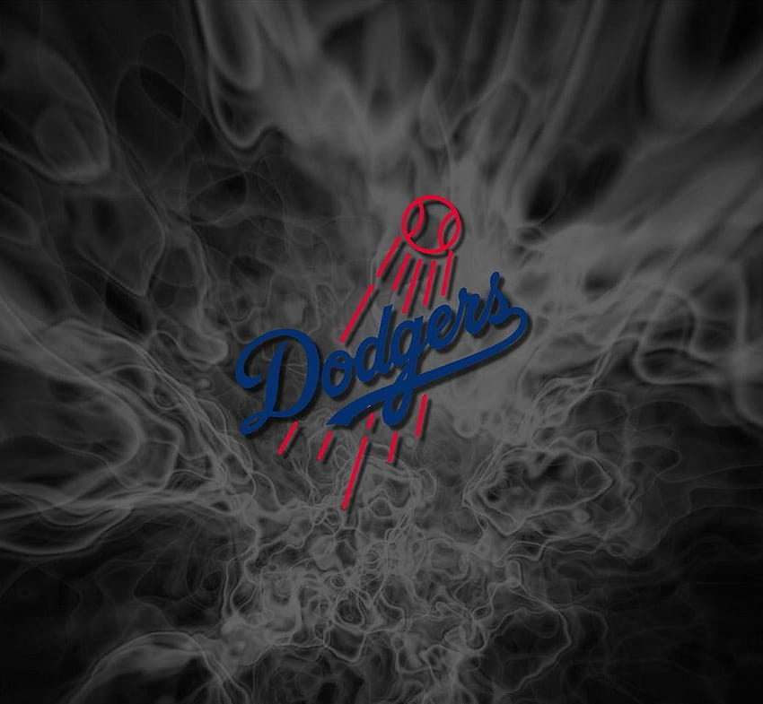 Los Angeles Dodgers Letter LA With Blue Background 4K HD Dodgers