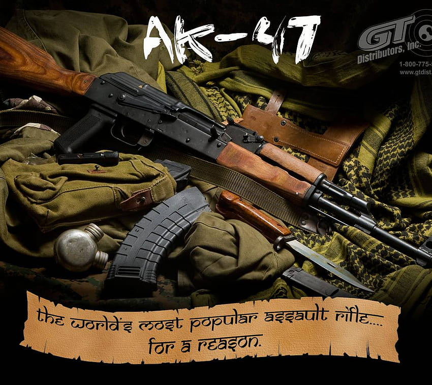 Ak 47 Gun Colourful Animation Wallpaper Download