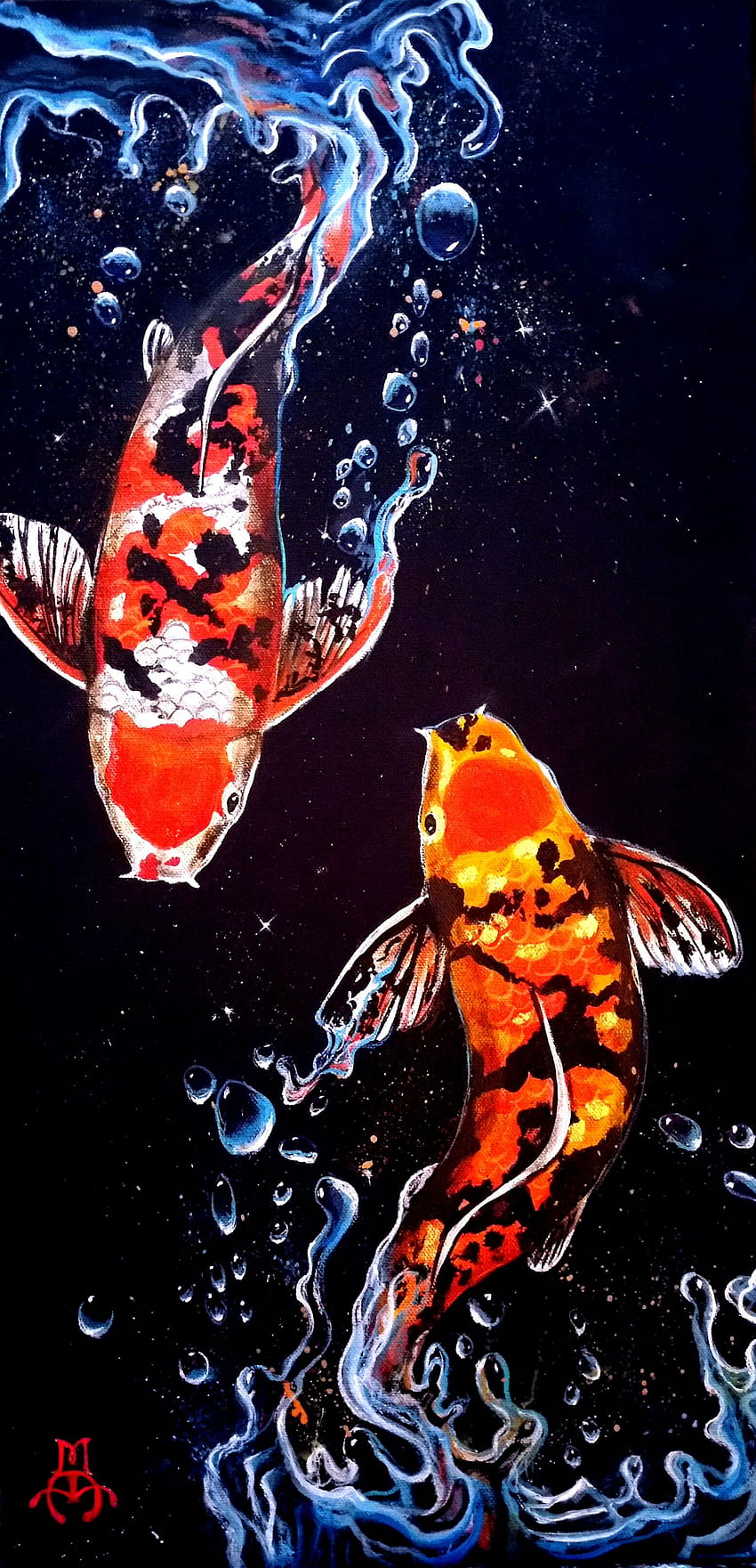 Marco Antonio Aguilar created, fish art HD phone wallpaper