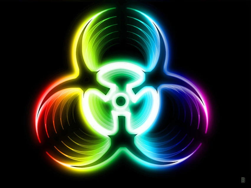 Neon, toxic sign red HD wallpaper