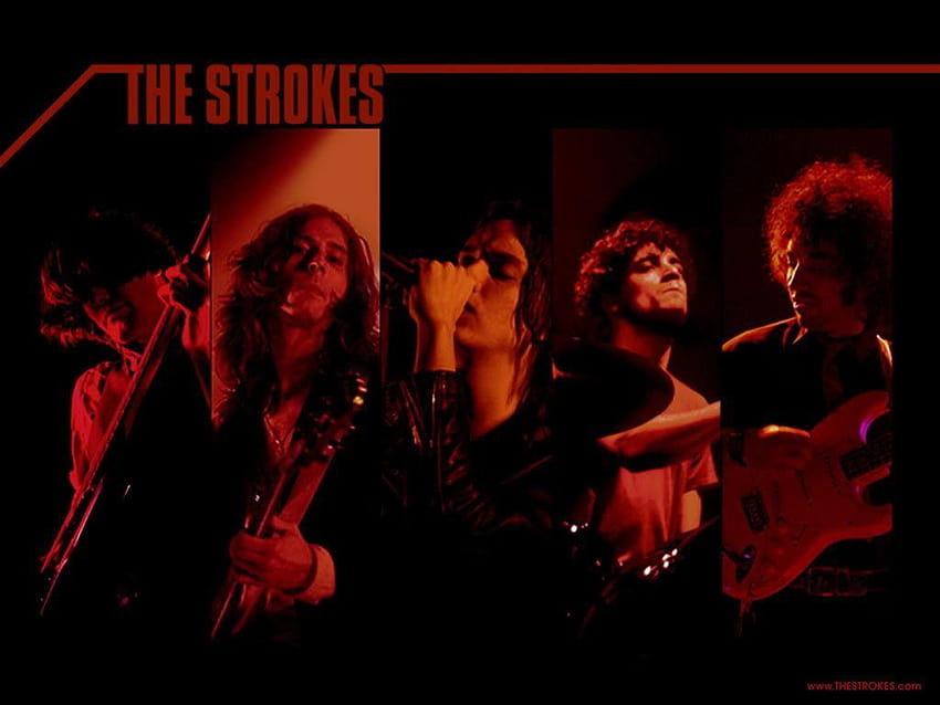 กุหลาบหิน วงร็อค The Strokes 1024x768 วอลล์เปเปอร์ HD