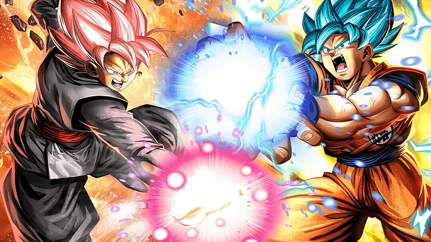 Black Goku vs Goku, goku black vs vegeta HD wallpaper