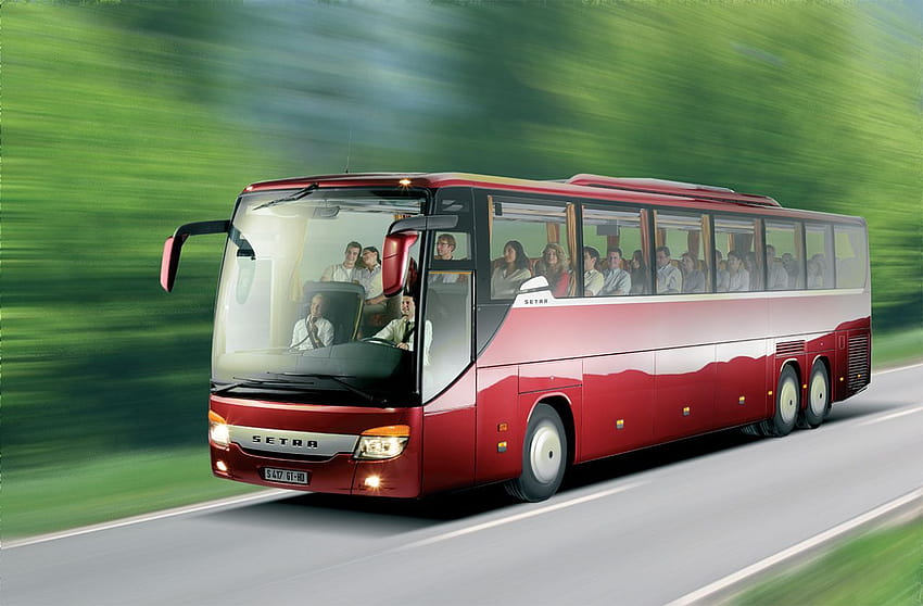 Setra S 417, tourist bus HD wallpaper