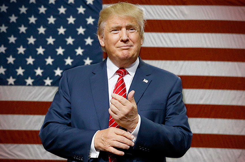 DONALD TRUMP eua estados unidos américa homem homens presidente, trunfo bandeira papel de parede HD