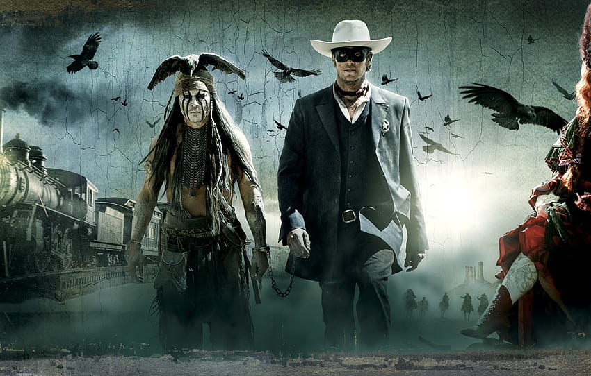 Johnny Depp, Western, The Lone Ranger, The lone Ranger, Armie Hammer , section фильмы HD wallpaper